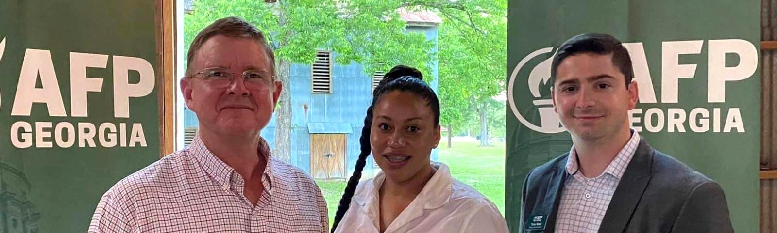 Nina Blackwelder at AFP Georgia co-hosted panel, 2022