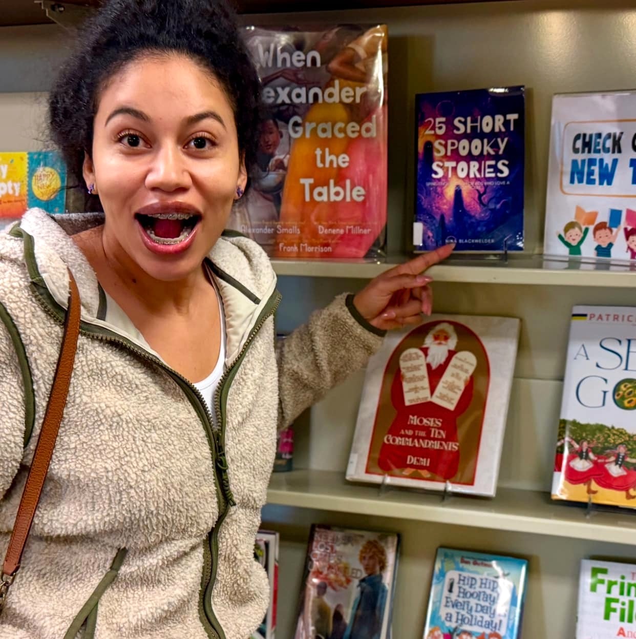 Nina Blackwelder at bookstore — author